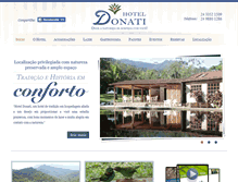 Tablet Screenshot of hoteldonati.com.br